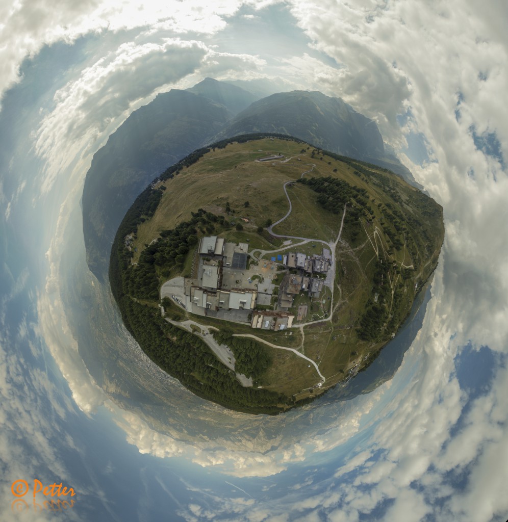 'Little Planet' photography of Thyon 2000